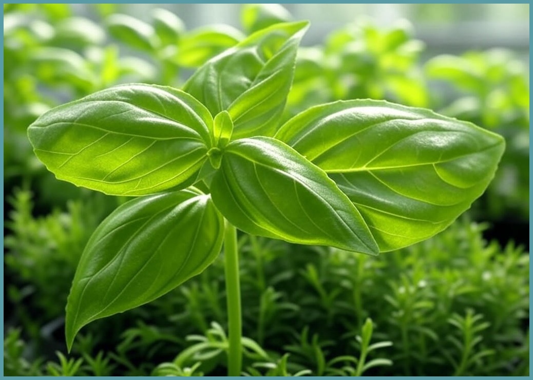 잘자람 창빛농원 스위트 바질 잎 생바질 생잎 채소팜 생허브 스마트팜, 2개