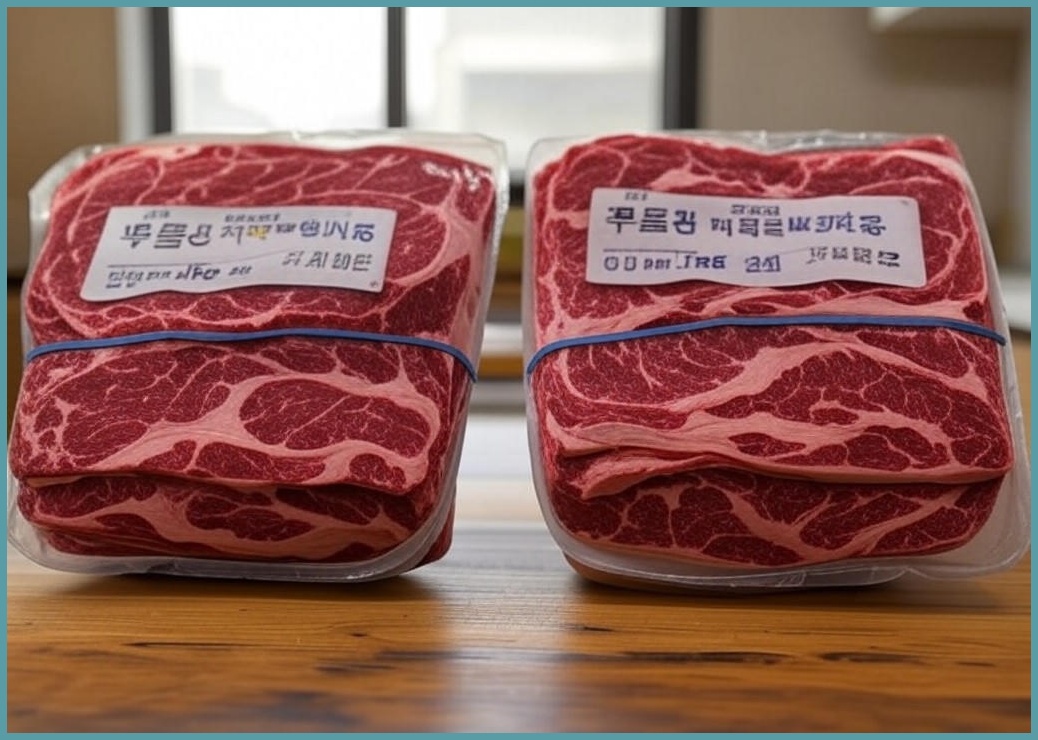 한우 투뿔등심 대용량 마장동 소고기 통등심 모듬 1kg, 2개, 500g